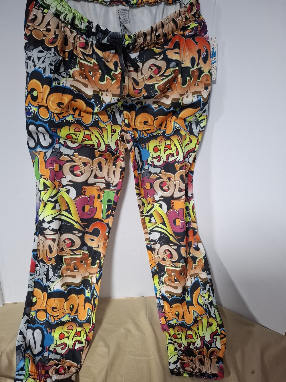 Multicolor Graffiti Print Jogger Sweatpants - Bold Streetwear